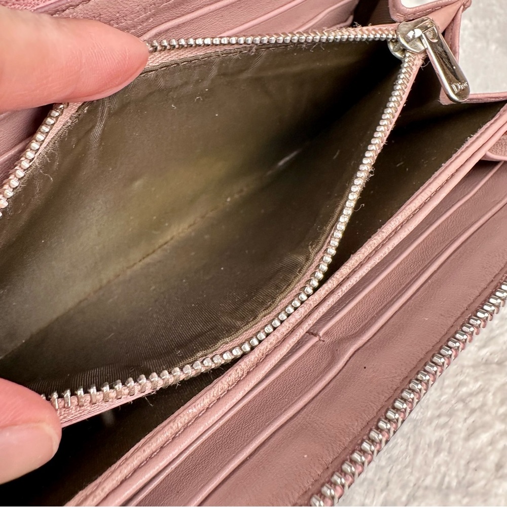 Dior Patent Leather Cannage Zippy Wallet in Matte Black! Great gift idea. CUTE! - Picture 14 of 16
